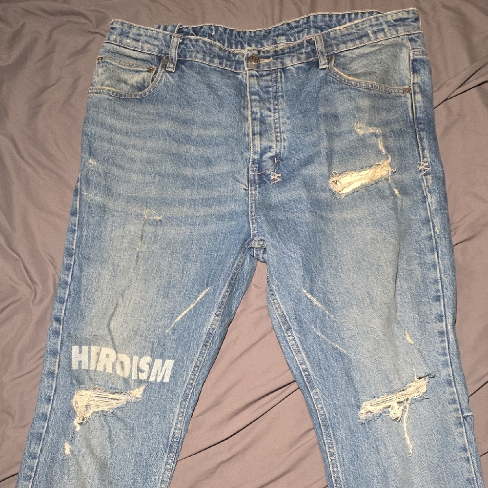 Ksubi Light Blue Distressed Skinny Jeans
